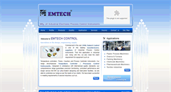 Desktop Screenshot of emtechcontrolindia.com